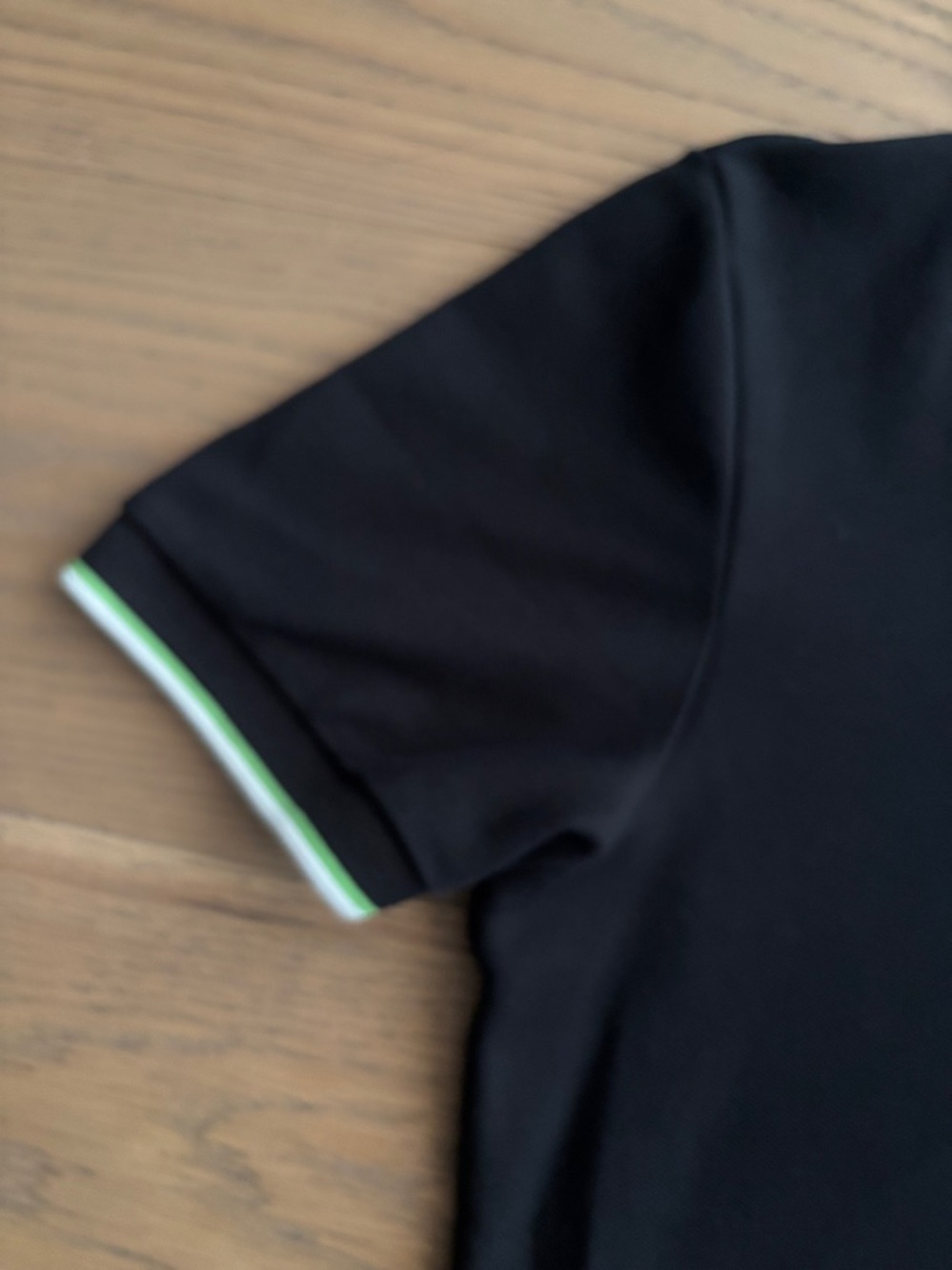 BOSS Black Polo with Lime Accent - Picture 3 of 4